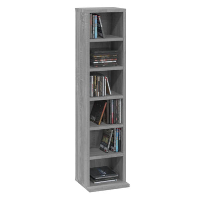 CD Cabinet Grey Sonoma 21x20x88 cm Engineered Wood Payday Deals