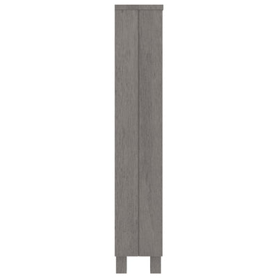 CD Cabinet Light Grey 45x18x100 cm Solid Wood Pine Payday Deals