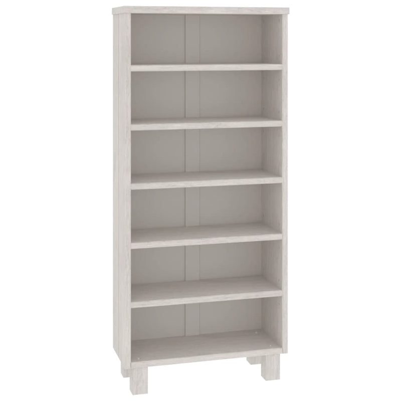 CD Cabinet White 45x18x100 cm Solid Wood Pine Payday Deals