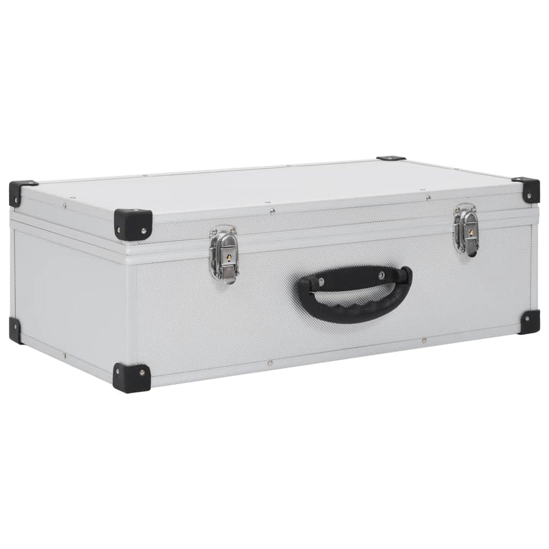 CD Case for 80 CDs Aluminium ABS Silver Payday Deals