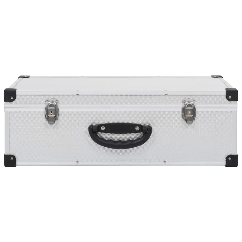 CD Case for 80 CDs Aluminium ABS Silver Payday Deals