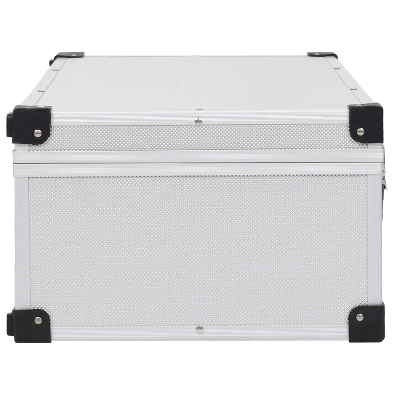 CD Case for 80 CDs Aluminium ABS Silver Payday Deals