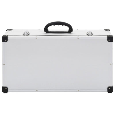 CD Case for 80 CDs Aluminium ABS Silver Payday Deals