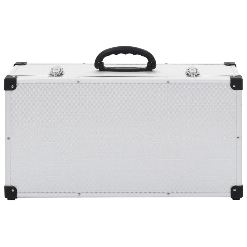 CD Case for 80 CDs Aluminium ABS Silver Payday Deals