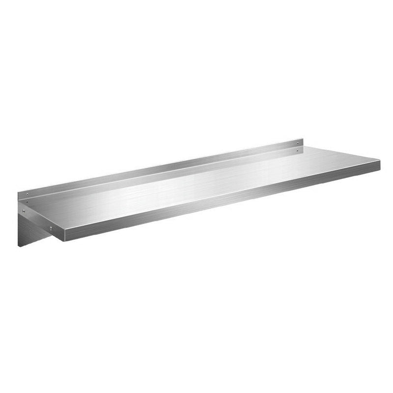 Cefito 1200mm Stainless Steel Wall Shelf Kitchen Shelves Rack Mounted Display Shelving Payday Deals