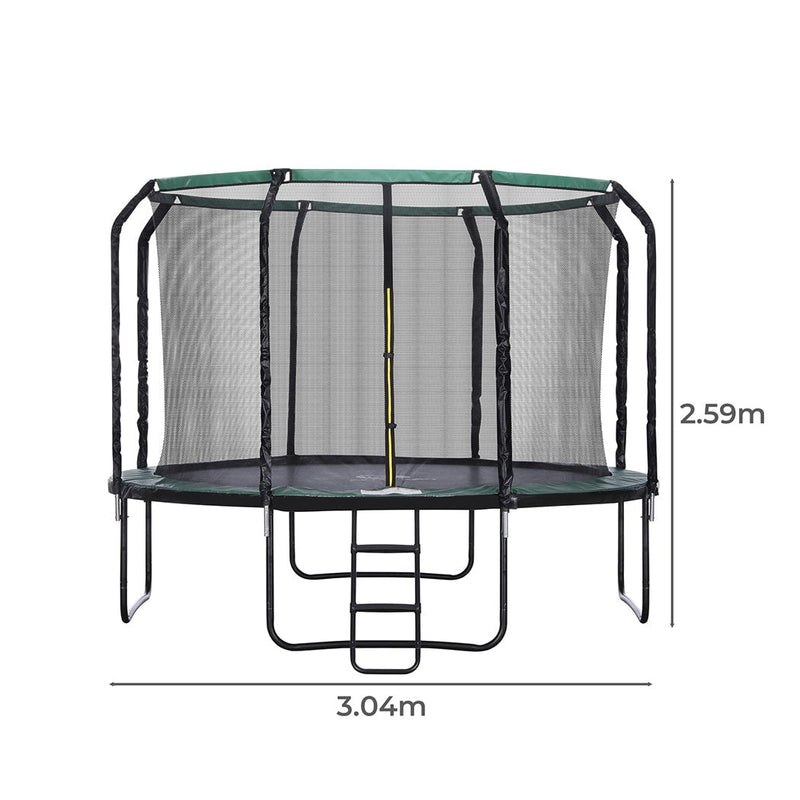 Centra Trampoline Round Trampolines Basketball set Safety Net Pad Mat 10FT Payday Deals
