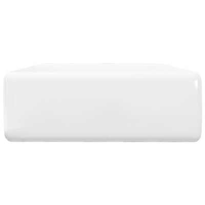 Ceramic Basin Square with Overflow and Faucet Hole 41 x 41 cm Payday Deals