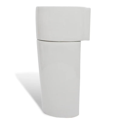 Ceramic Stand Bathroom Sink Basin Faucet/Overflow Hole White Payday Deals