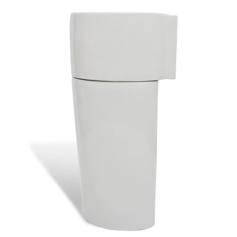 Ceramic Stand Bathroom Sink Basin Faucet/Overflow Hole White Payday Deals