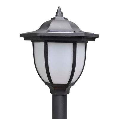 Chain Fence with Solar Lights Two LED Lamps Two Poles Payday Deals