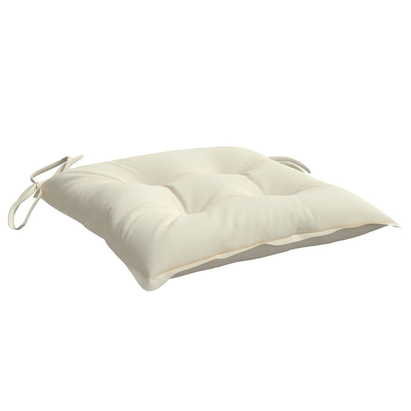 Chair Cushions 2 pcs Cream White 40x40x7 cm Oxford Fabric Payday Deals