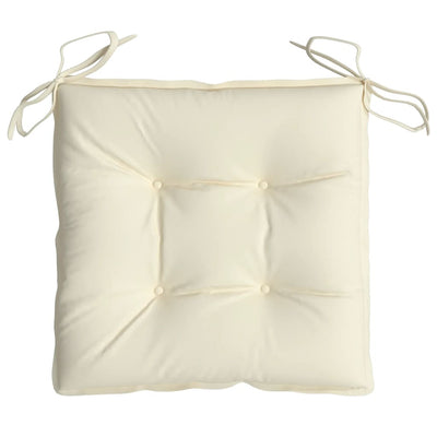 Chair Cushions 2 pcs Cream White 40x40x7 cm Oxford Fabric Payday Deals
