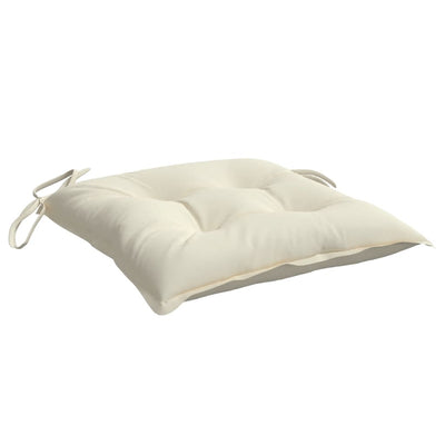 Chair Cushions 2 pcs Cream White 50x50x7 cm Oxford Fabric Payday Deals