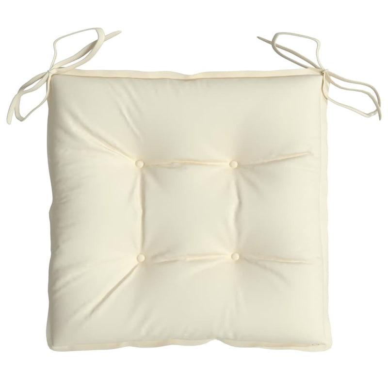 Chair Cushions 2 pcs Cream White 50x50x7 cm Oxford Fabric Payday Deals