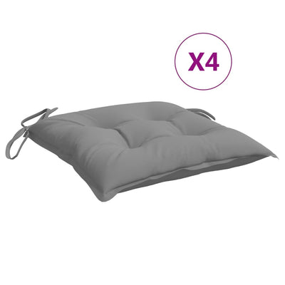 Chair Cushions 4 pcs Grey 40x40x7 cm Oxford Fabric Payday Deals