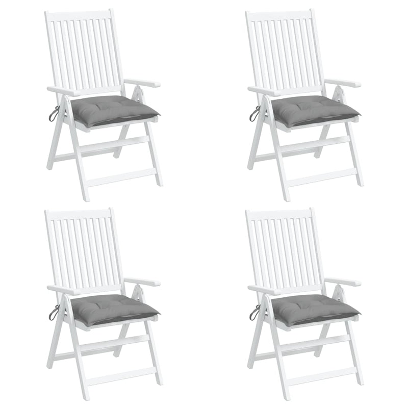 Chair Cushions 4 pcs Grey 40x40x7 cm Oxford Fabric Payday Deals