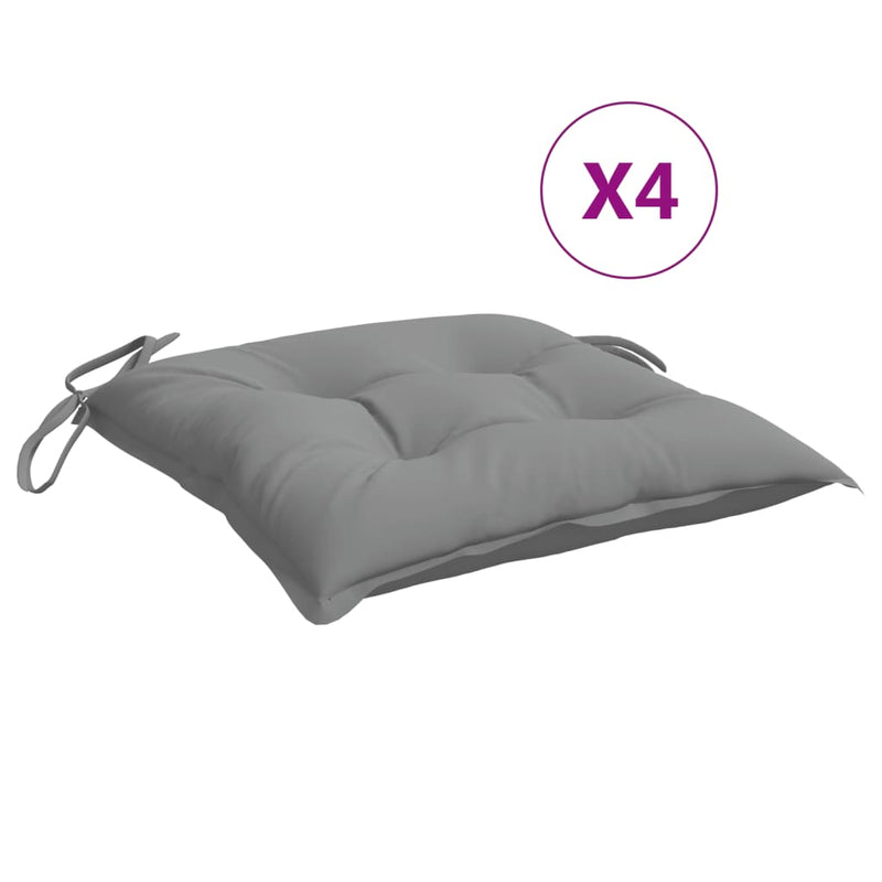 Chair Cushions 4 pcs Grey 50x50x7 cm Oxford Fabric Payday Deals