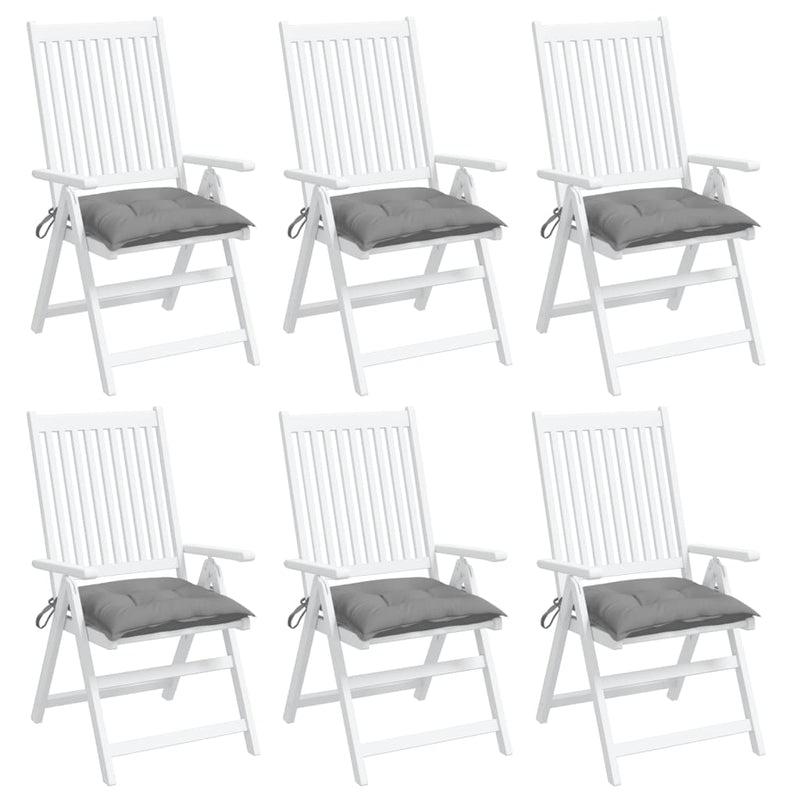 Chair Cushions 6 pcs Grey 50x50x7 cm Oxford Fabric Payday Deals