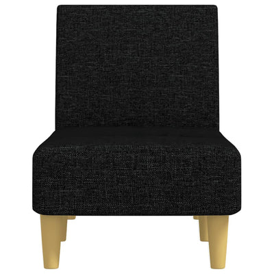 Chaise Longue Black Fabric Payday Deals
