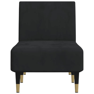 Chaise Longue Black Velvet Payday Deals