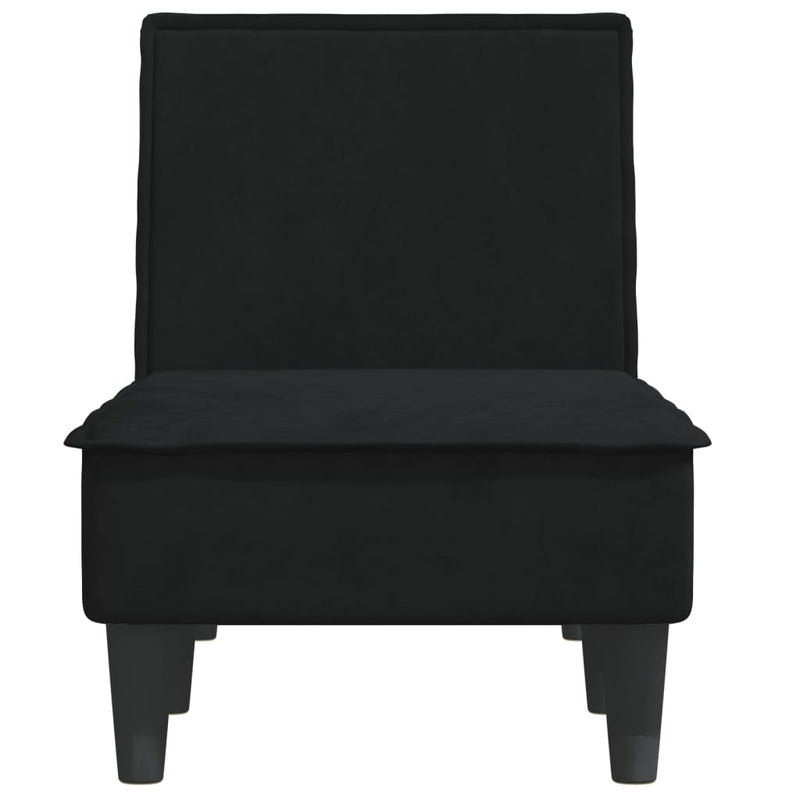 Chaise Longue Black Velvet Payday Deals