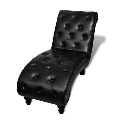 Chaise Longue Brown Faux Leather Payday Deals