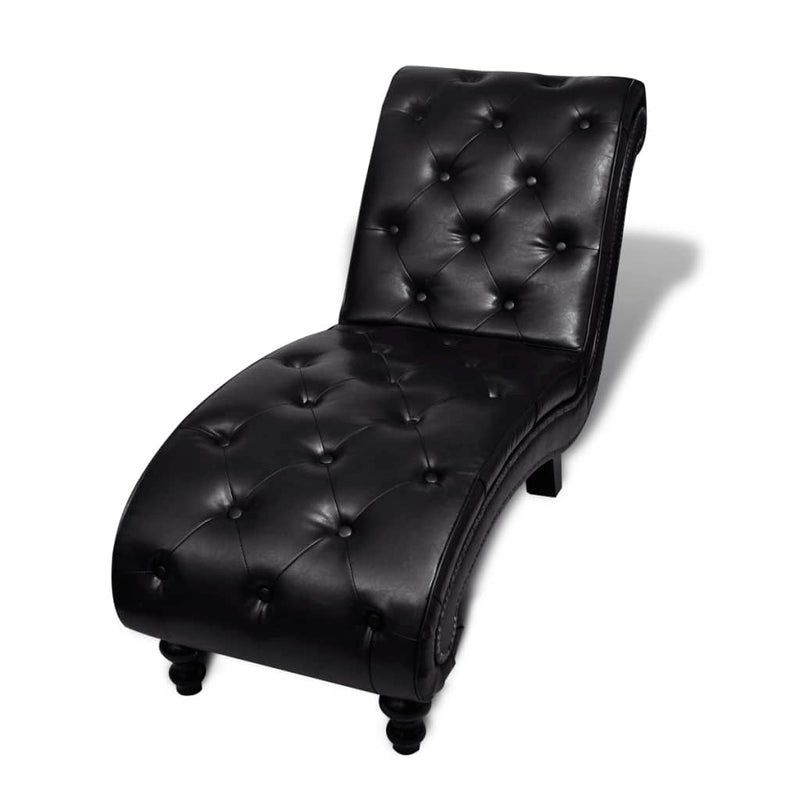 Chaise Longue Brown Faux Leather Payday Deals