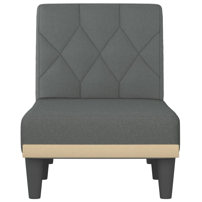 Chaise Longue Dark Grey Fabric Payday Deals