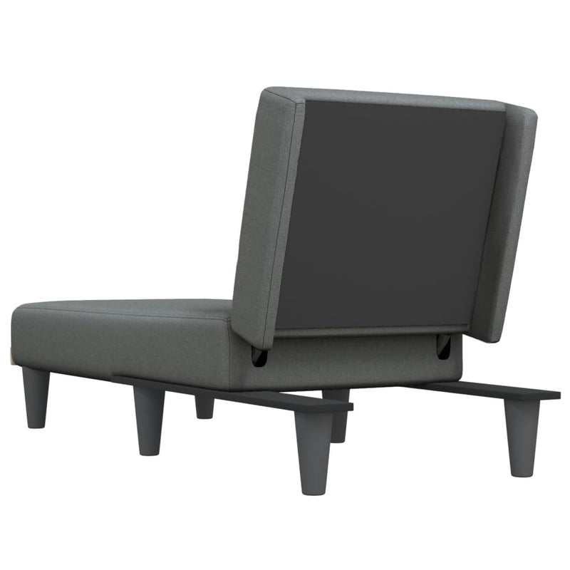 Chaise Longue Dark Grey Fabric Payday Deals