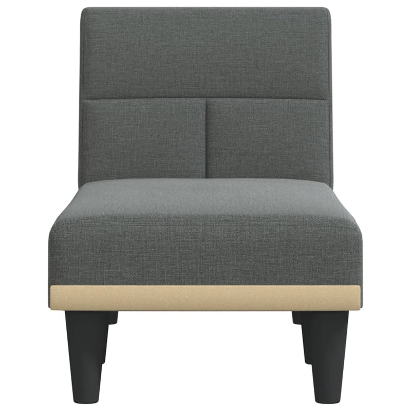 Chaise Longue Dark Grey Fabric Payday Deals