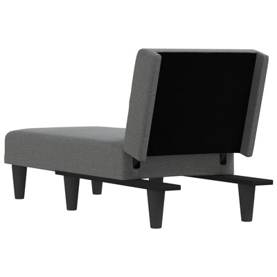 Chaise Longue Dark Grey Fabric Payday Deals