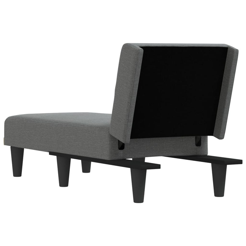 Chaise Longue Dark Grey Fabric Payday Deals