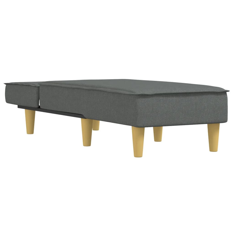 Chaise Longue Dark Grey Fabric Payday Deals