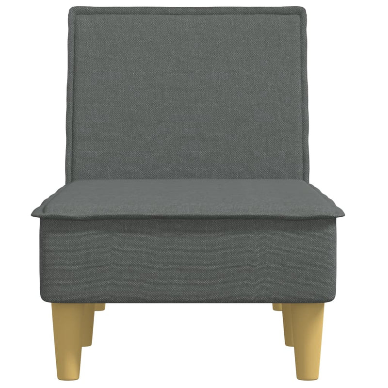 Chaise Longue Dark Grey Fabric Payday Deals
