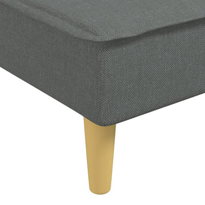 Chaise Longue Dark Grey Fabric Payday Deals