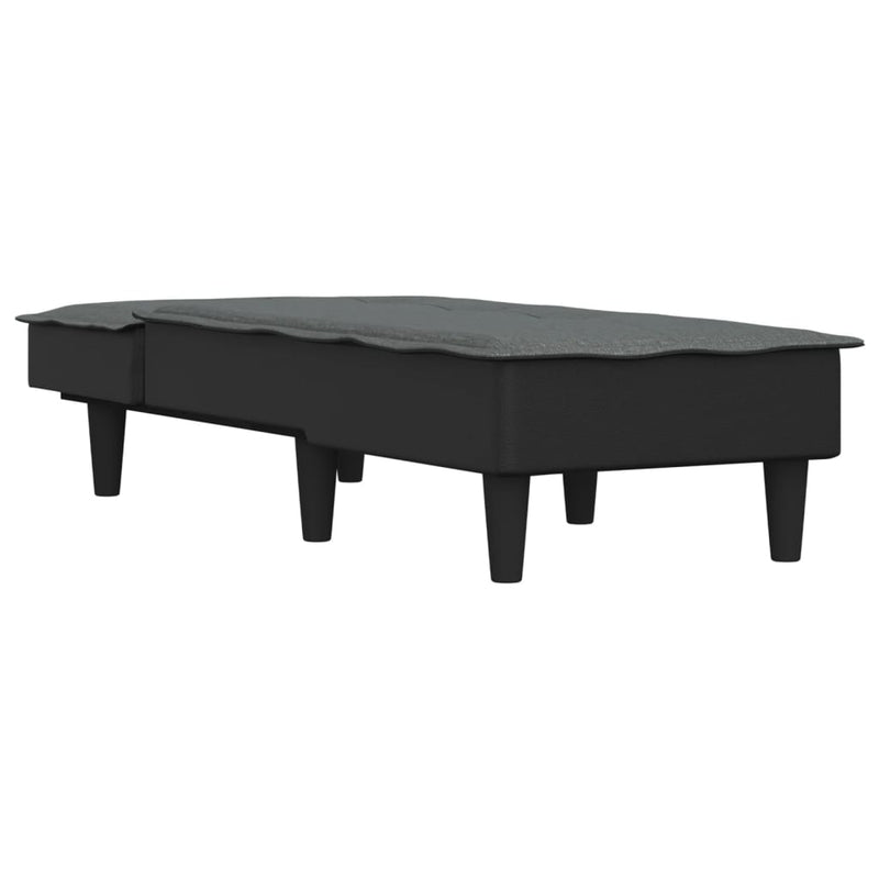 Chaise Longue Dark Grey Fabric Payday Deals
