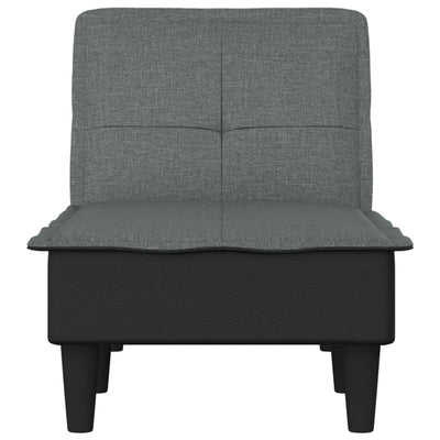 Chaise Longue Dark Grey Fabric Payday Deals