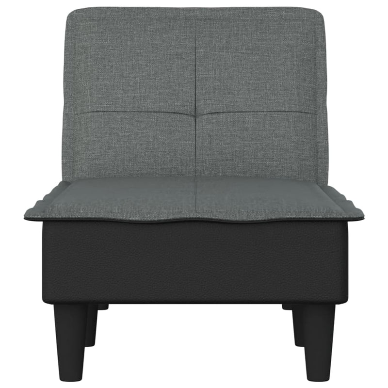 Chaise Longue Dark Grey Fabric Payday Deals