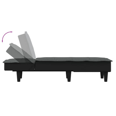 Chaise Longue Dark Grey Fabric Payday Deals