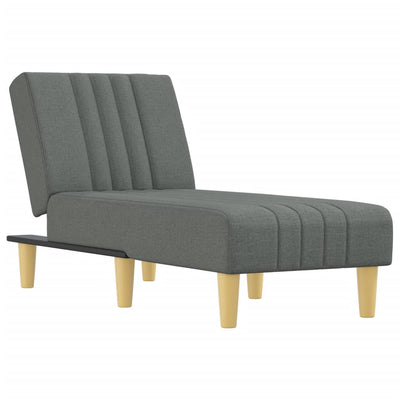 Chaise Longue Dark Grey Fabric Payday Deals