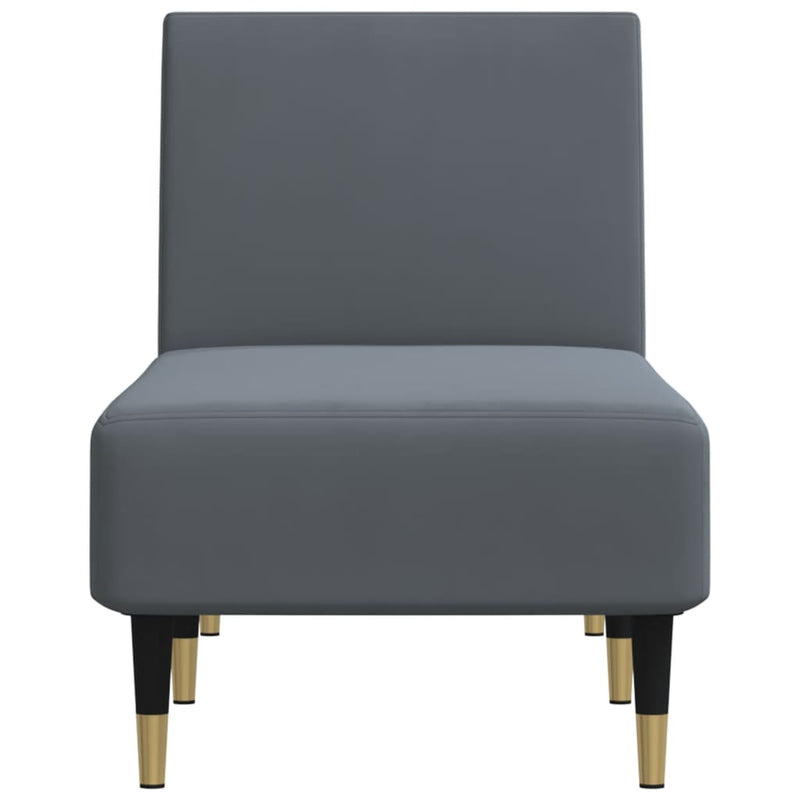 Chaise Longue Dark Grey Velvet Payday Deals