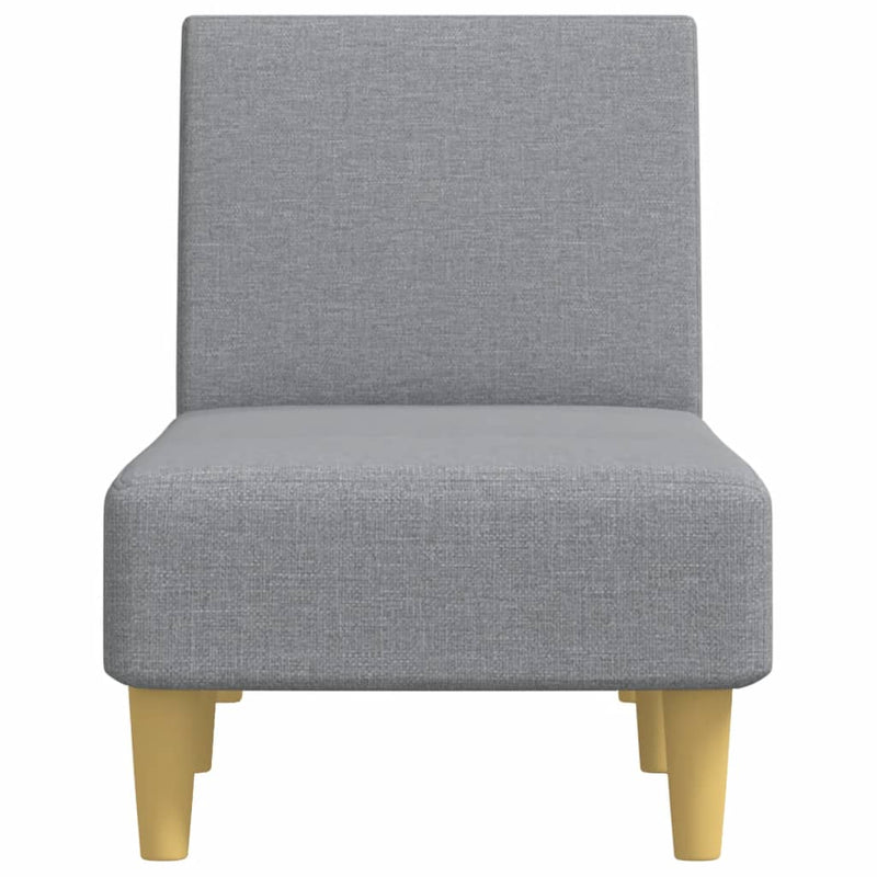 Chaise Longue Light Grey Fabric Payday Deals