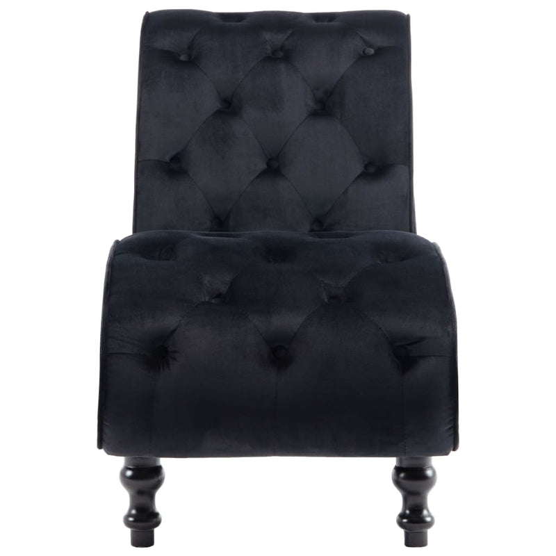 Chaise Lounge Black Velvet Payday Deals