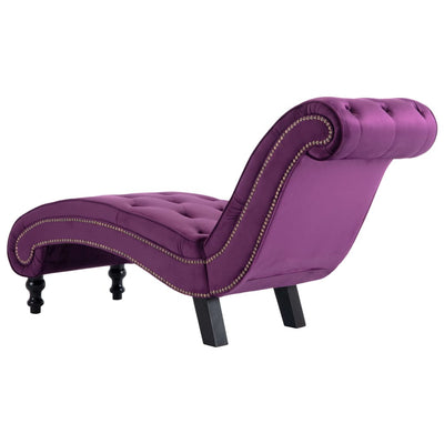 Chaise Lounge Purple Velvet Payday Deals