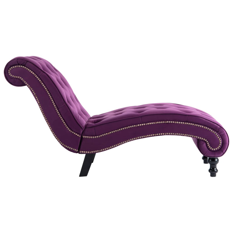 Chaise Lounge Purple Velvet Payday Deals