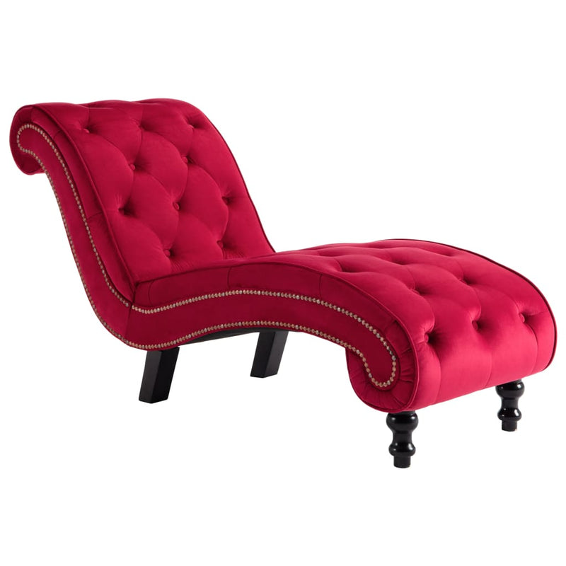 Chaise Lounge Red Velvet Payday Deals