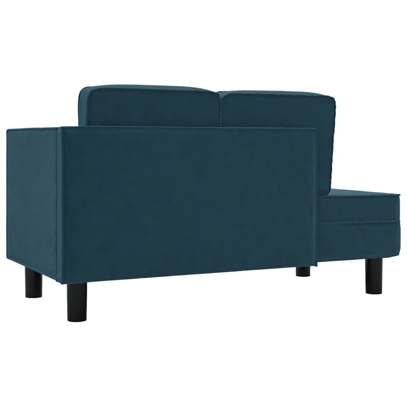 Chaise Lounge with Cushions and Bolster Blue Velvet Payday Deals