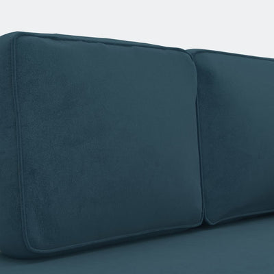 Chaise Lounge with Cushions and Bolster Blue Velvet Payday Deals