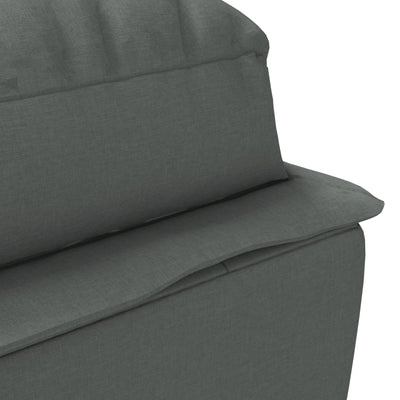 Chaise Lounge with Cushions Dark Grey Fabric Payday Deals