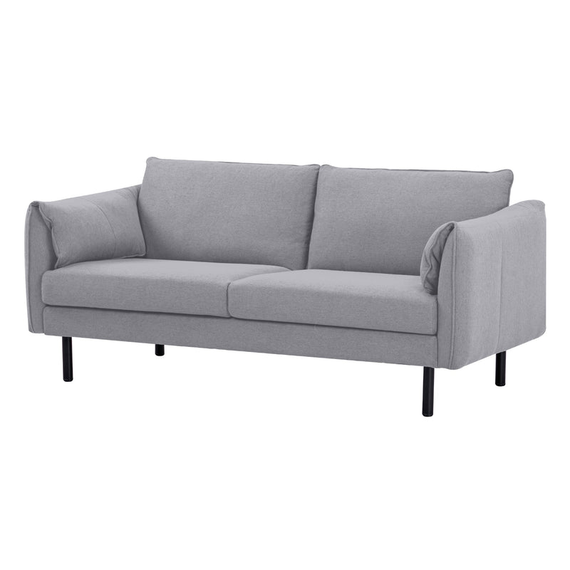 Channel 3 Seater Fabric Sofa Lounge Couch Grey Payday Deals